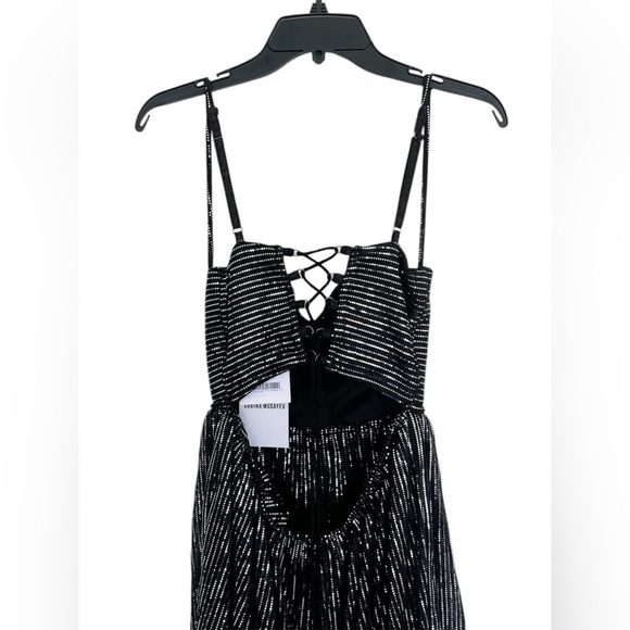 Sabina Musayev Metallic Black Maxi Dress - Picture 5 of 6